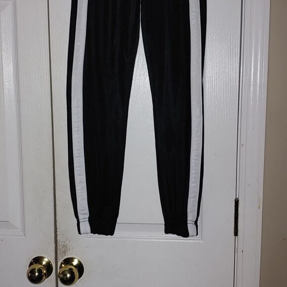 RBX black drawstring fleece lined cuffed sweatpants Sz S (8) NWOT - Picture 2 of 7